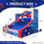 Jeu de basketball gonflable de 13 pi avec balles