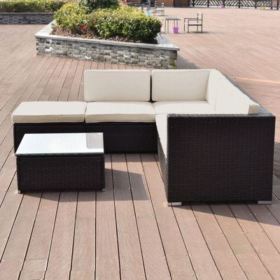 - Person Patio Conversation Set with Cushions