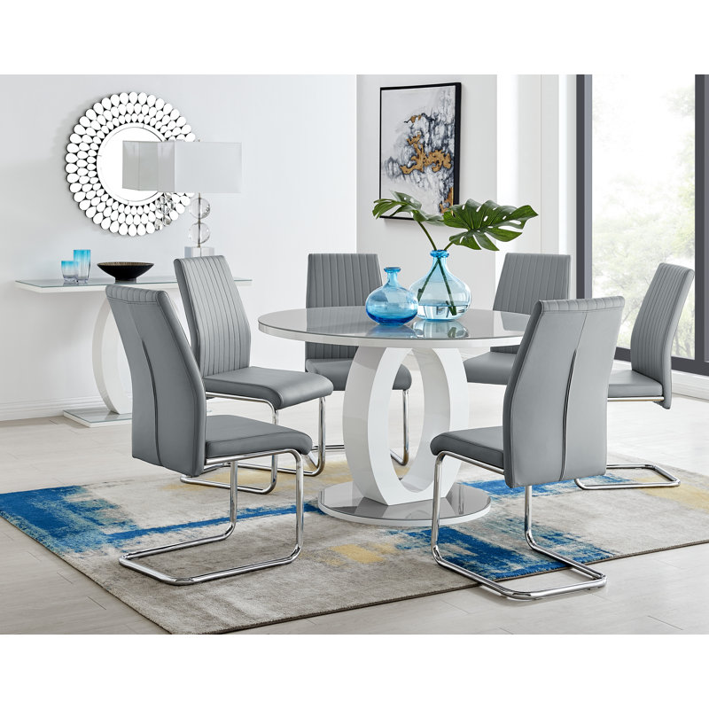 Ensemble repas pour 6 personnes Scottsmoor, Gris, Gris