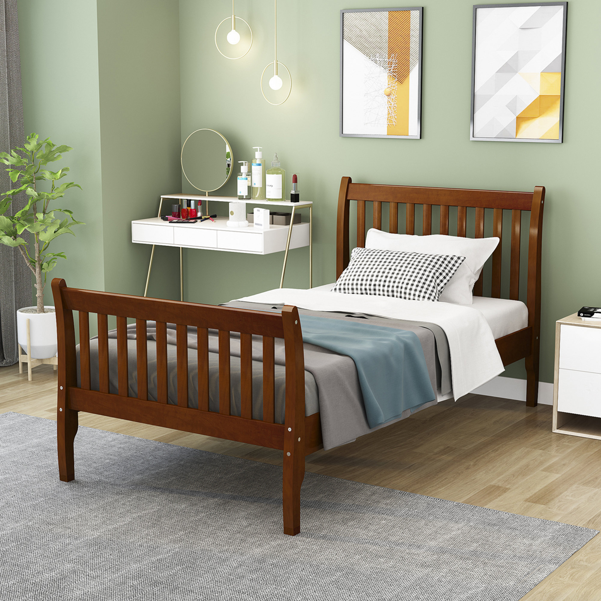 Red Barrel Studio® Solid Wood Slat Bed | Wayfair