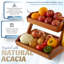 Panier à fruits, bol à fruits, panier à fruits à 2 niveaux pour comptoir de cuisine, support de rangement pour fruits et légumes