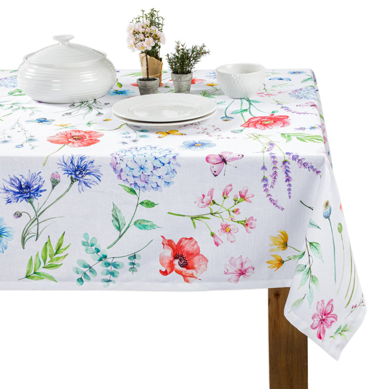 Paisley 100% Cotton Christmas Tablecloth, 72" L x 72" W