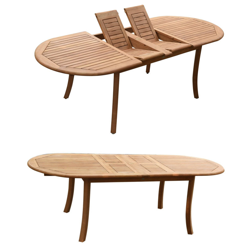Ensemble repas luxueux en teck 11 pièces Marissa, 6, H 29,5 po x l 40 po x L 94 po