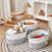 1 Pack Storage Baskets For Organizing | 15"X10.2"X9.1" Nursery Bin With Handles - Woven Cotton Rope Baskets For Dog Toys, Books, Shelf, Bathroom,Closet -Stylish Storage-1925350349