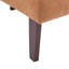 Chaise d'appoint rembourrée Carreras avec dossier courbé et pieds en bois-112208253-124308120