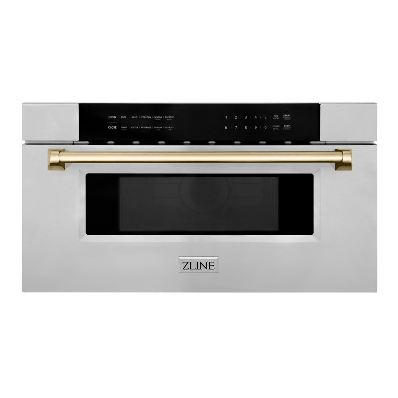 ZLINE 30" 1.2 cu. ft. Built-in Microwave Drawer, Gold
