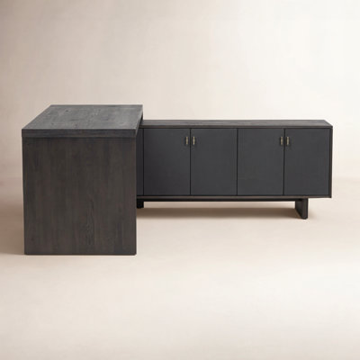 70" Oak Executive Desk