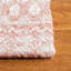 Tapis rose / ivoire en laine tissé à plat à la main Cuomhouse-242766741