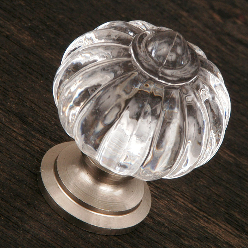 Fleur en acrylique 1 1/8 "Knob CK Series, Nickel satiné (étain)