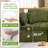 Spacious Green Chenille Sectionals, Modular L-shape Sofa For Home