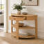 Console demi-lune avec tiroir Wilton-1206055987