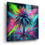  «Palm Tree Abstract 2» par Rey Klimt, art mural en verre acrylique, 12 po x 12 po-208452917