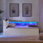 Lit de jour simple en tissu d'ameublement en velours avec tête de lit avec rangement et chargement sans fil, lit de jour multifonctionnel avec deux tiroirs de rangement et lumières DEL, beige-776425991
