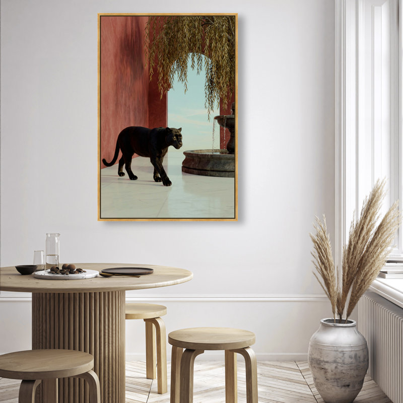 At The Palace Print by Oliver Gal, 31"H x 46"W, Gold Floater Frame
