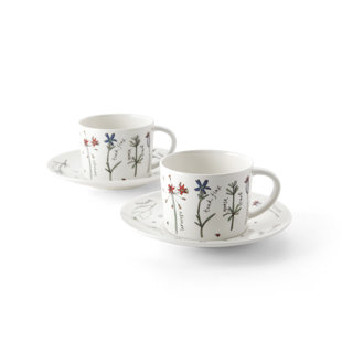 Porcelain Teacup and Saucer