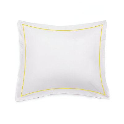 400TC Single Embroidery Sateen Cotton Pillow Sham