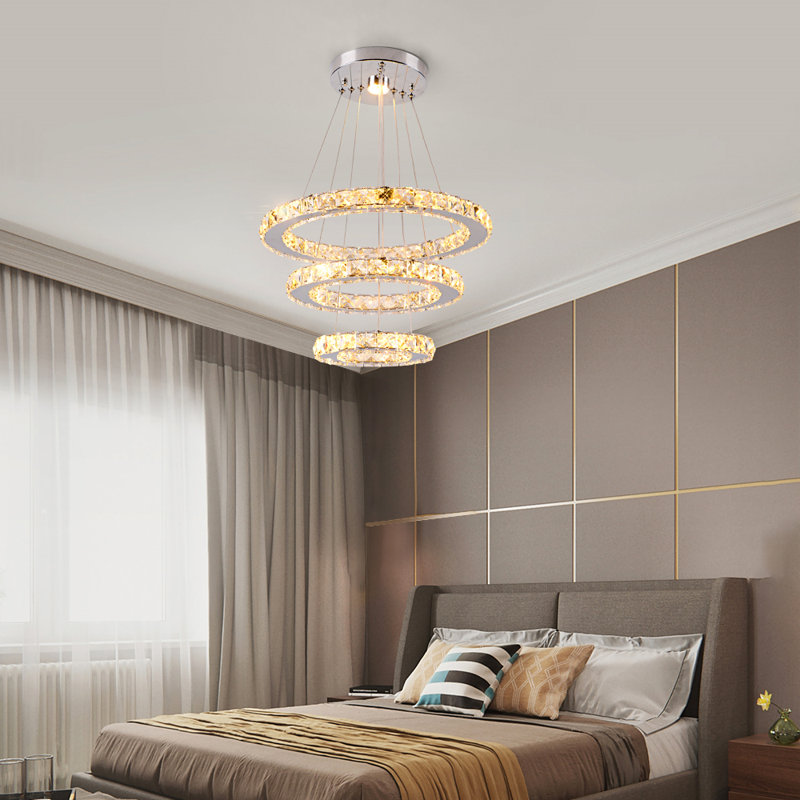Malena 3 - Light Crystal LED Chandelier, Warm White Light