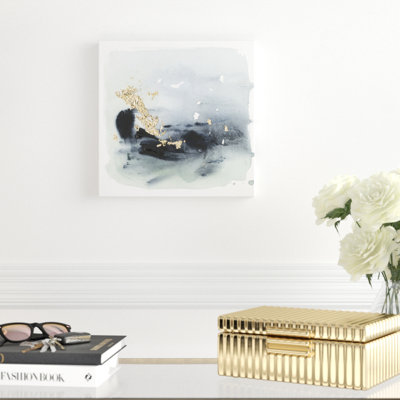 «Cerulean & Gold II», peinture sur toile tendue