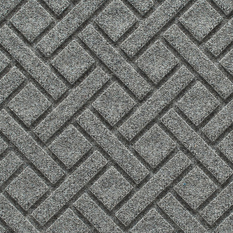 WaterHog® Lattice 23 in. x 35 in. Indoor Outdoor Doormat, 0.25" H x 36" W x 24" D, Medium Grey