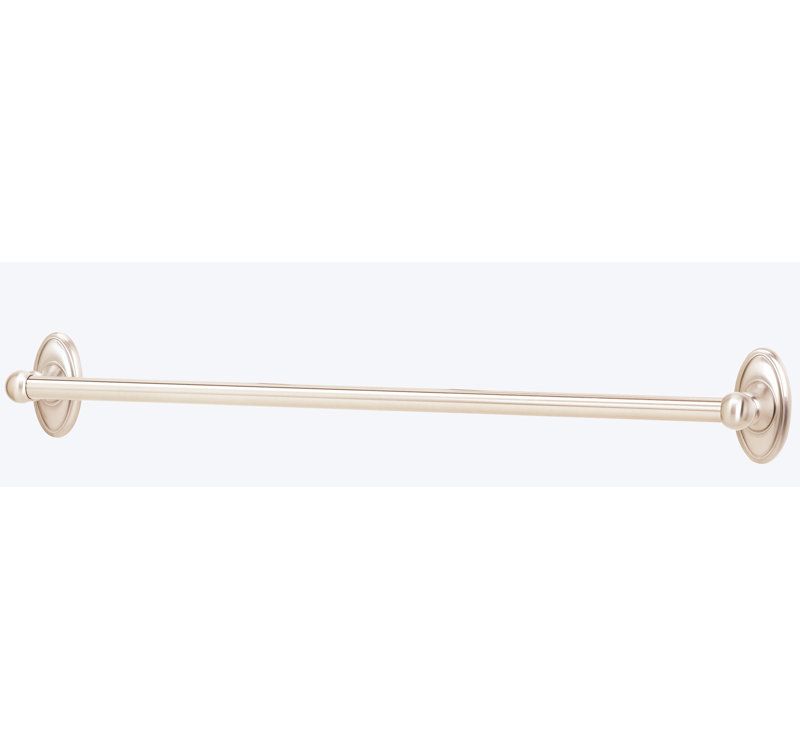 Classic Traditional Towel Bar, Polished Nickel