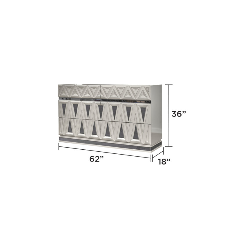 Commode 6 tiroirs Lavita