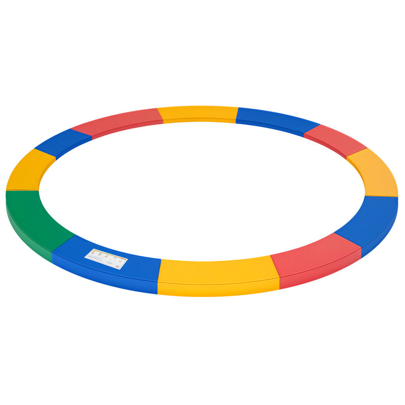 Coussin de bordure pour trampoline Ceres, 12', Rouge / Jaune / Bleu