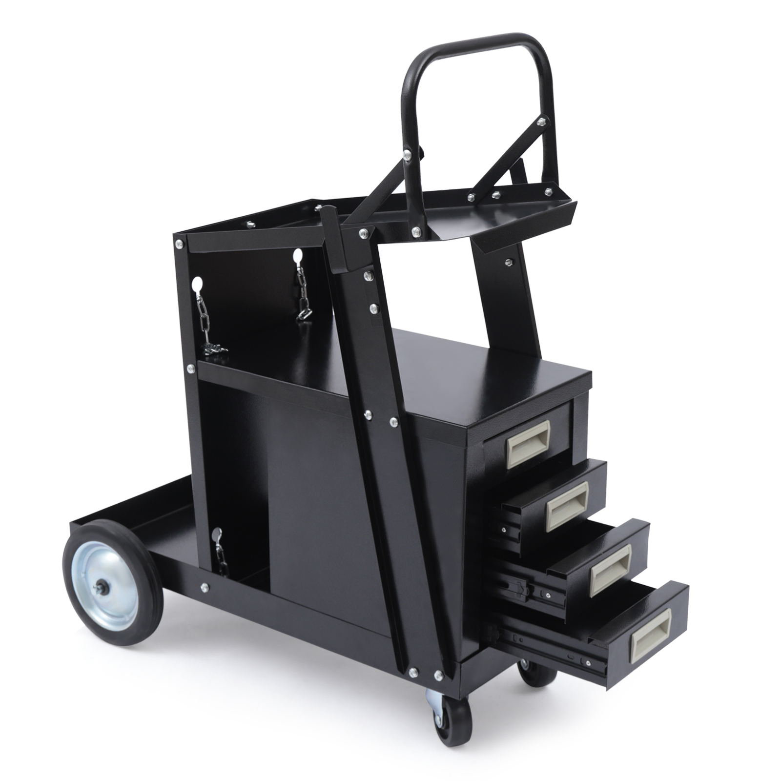 CNCEST 33.86'' H x 27.56'' W Utility Cart with Wheels | Wayfair