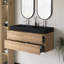 Meuble-lavabo mural 48 po avec lavabo à surface solide intégré-118004189