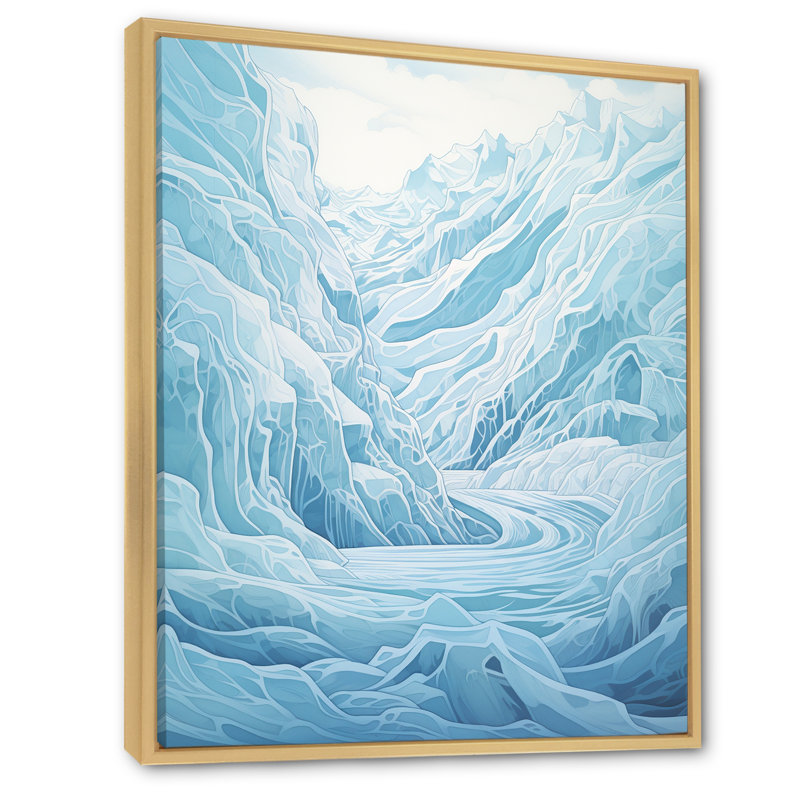 Paysage de Kawaii en Alaska IV sur toile, Cadre naturel flottant, H 32 po x l 24 po x P 1 po