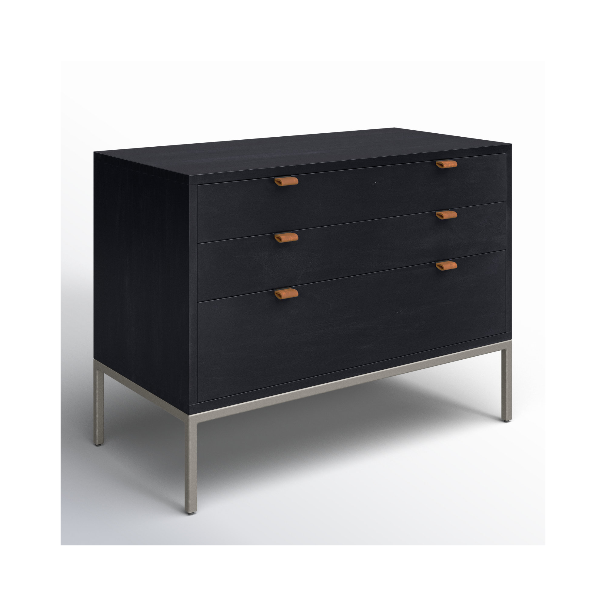Loki 3 - Drawer Dresser, Black Wash Poplar