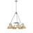 Felda 6 - Light Steel Dimmable Cone Chandelier-99998925-99998919