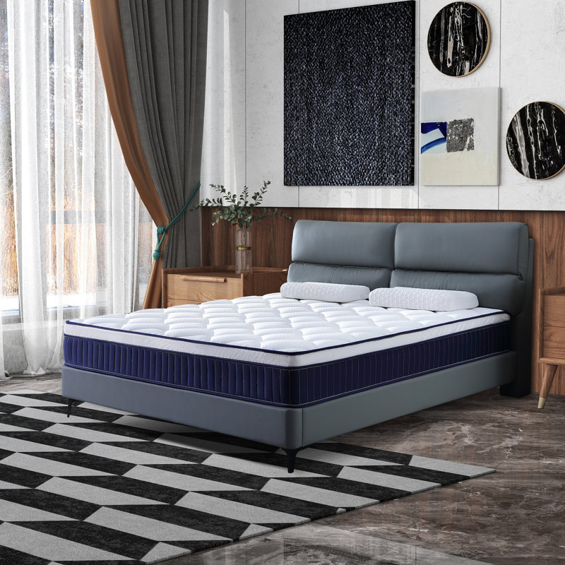 10" Medium Hybrid Mattress In A Box - Gel Memory Foam & Pocket Spring, Breathable Fabric, Certipur-US Certified, Twin/Full/Queen/King