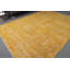 Tapis turc Anatolian surdimensionné de couleur jaune rétro pour une élégante salle à manger