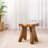 Tabouret de coiffeuse en bois massif Minnick