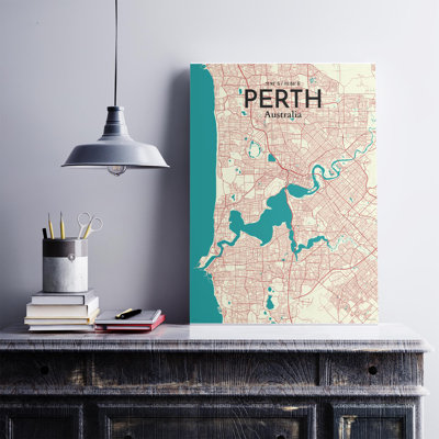 «Perth City Map», impression