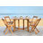 Laoise 4 - Person Acacia Wood Patio Dining Set with Rectangular Table-22809929