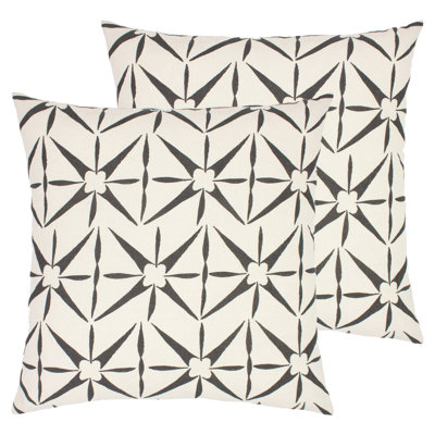 Geometric Square Cushion
