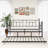 Twin Size Daybed Metal Frame With Trundle Set, Twin Day Bed Sofa, Daybed And Roll Sofa Bed For Guest Room, Bedroom, Living Room, Victorian Style, Black
