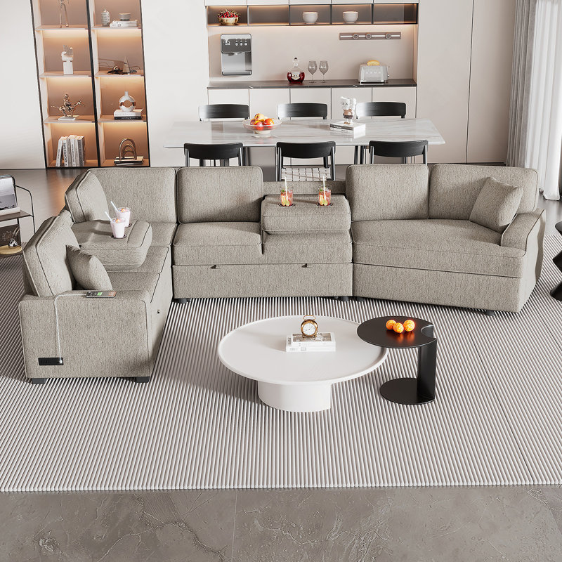 Canapé en chenille, Beige
