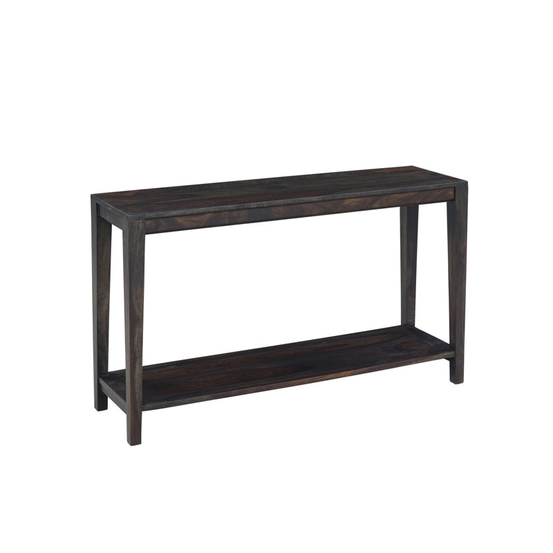 Console en bois massif Jacie, Brun foncé