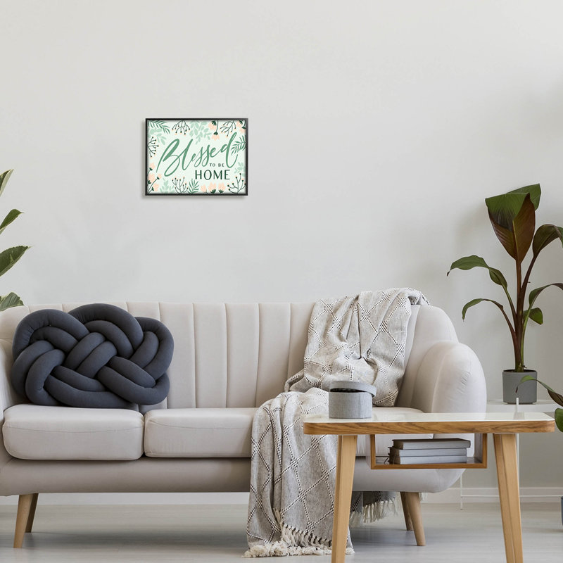 «Blessed To Be Home», estampe numérique de Caverly Smith, Giclée encadrée noir minuit, H 11 po x l 14 po x P 1,5 po