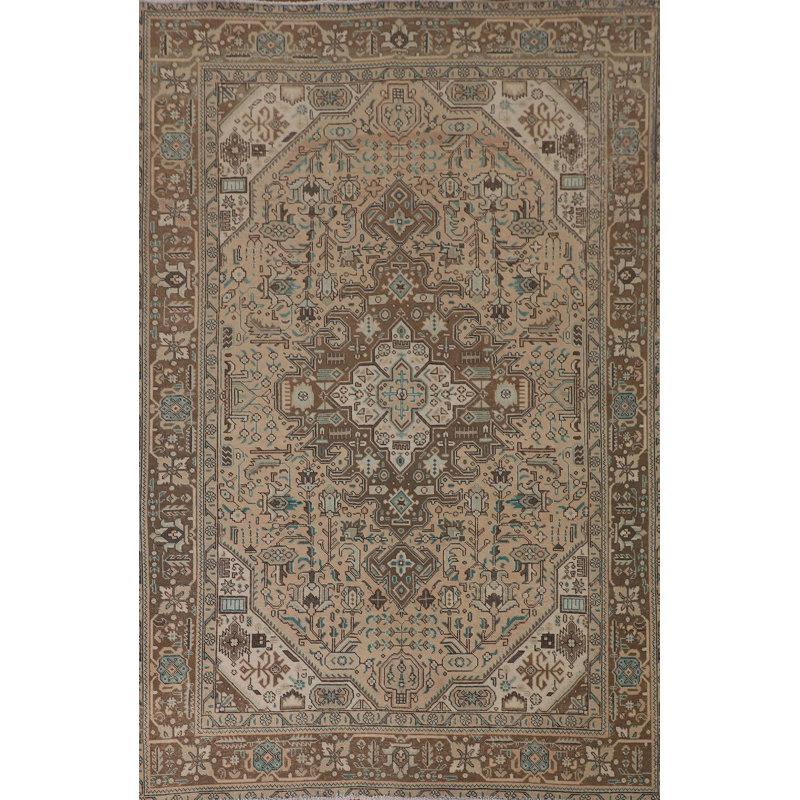 Vintage Geometric Traditional Area Rug 6x9