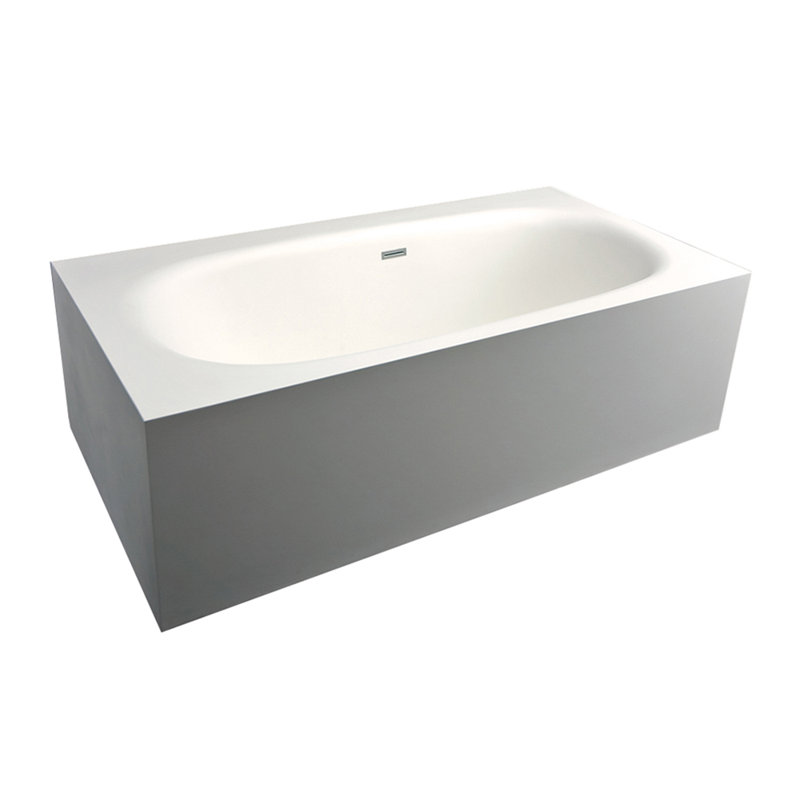 Aquagrande 71'' L Freestanding Soaking Bathtub, Matte White