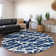 Premium Machine Washable Cerrito AMF501 Navy Rug