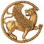 Sculpture perse Griffin