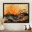 Fleurs orange orange, champ de fleurs I - art mural floral-23203812-264609713-264609715