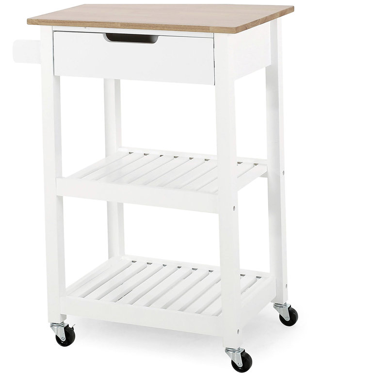 Compact Wooden Kitchen Cart - Functionality Meets Style