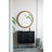 Round Mirror With Beaded Frame, Circle Wall Mirror