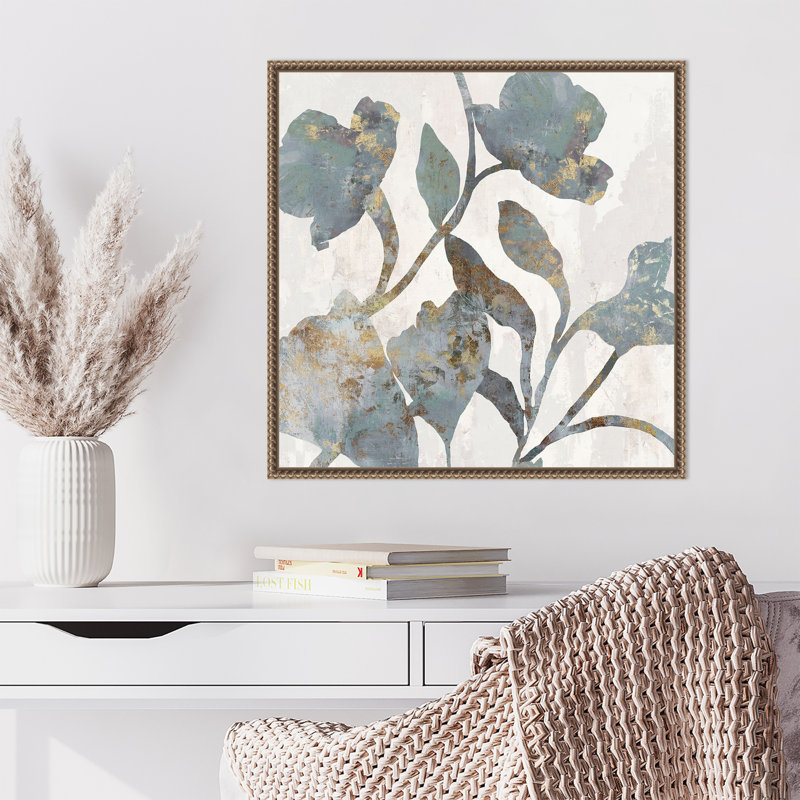 «Silhouetted Blooms I» par PI Studio, reproduction d'art sur toile encadrée, H 22 po x l 22 po