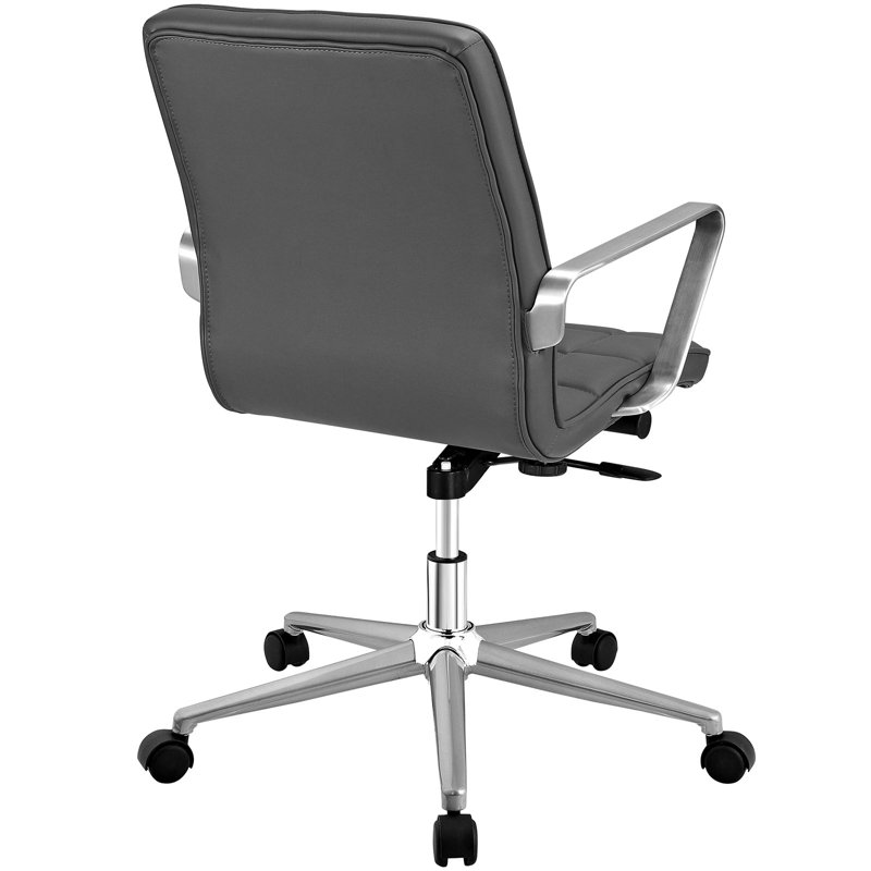 Chaise de bureau Modway, gris